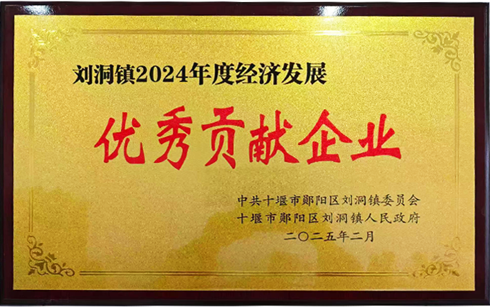 高朋2024年度鄖陽區(qū)劉洞鎮(zhèn)經濟發(fā)展優(yōu)秀貢獻單位